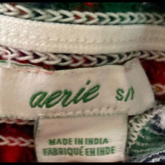 Aerie Plaid Pajamas Small - Picture 3 of 4